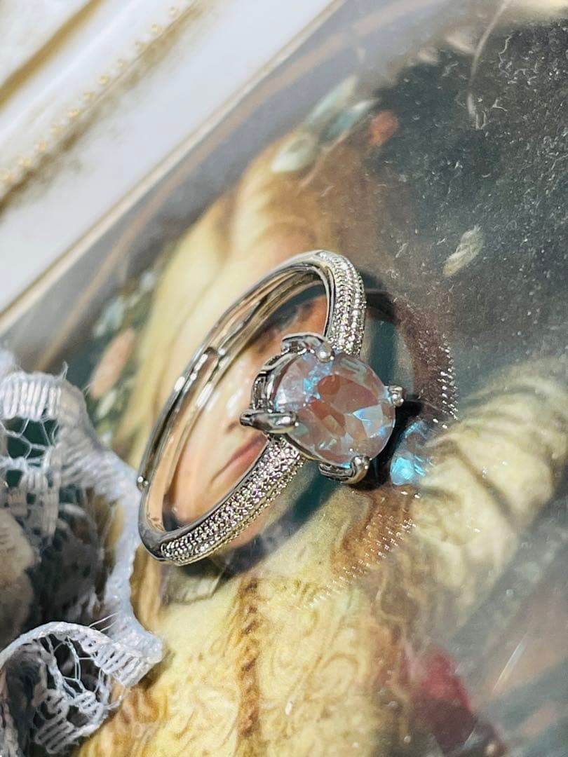 【saphiret】7×5㎜アンティーク　サフィレット　リング