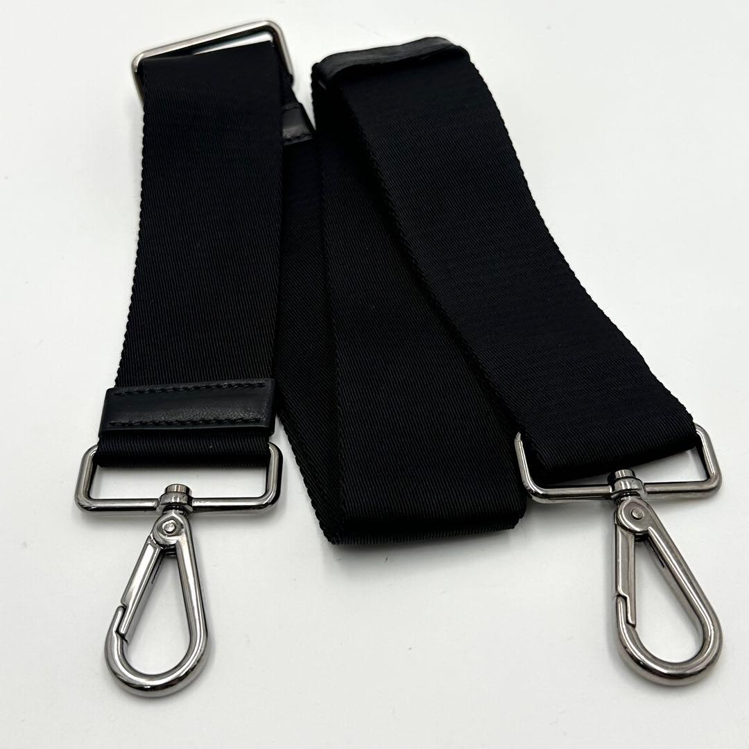 近年ロゴ✨PRADA ショルダーストラップ 単品 紐 ST バッグ 斜め掛け 黒
