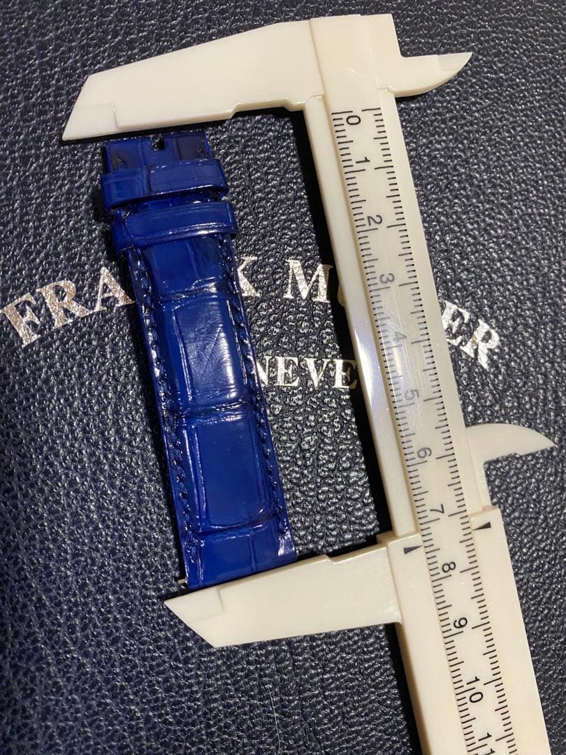 18mm フランクミュラー 純正 ブルー ストラップ ベルト