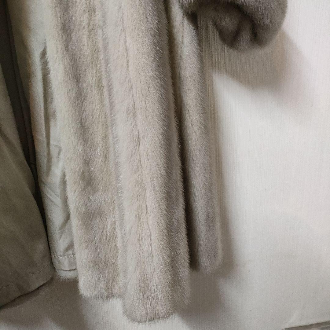 ミンクコート レディースLサイズ程 日本製 リアルファー