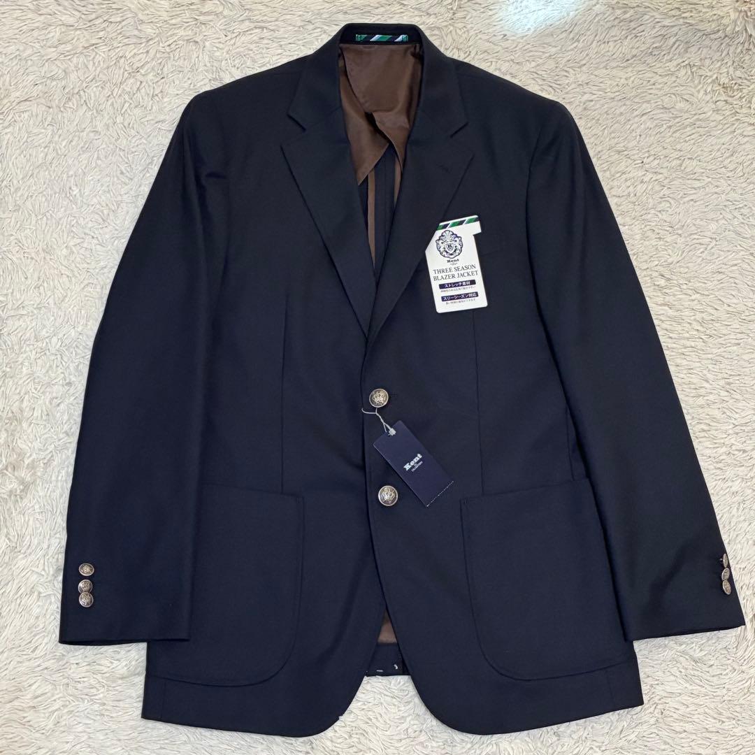 KENT 【未使用タグ付】 紺ブレ 銀ボタン アンコン テーラード ジャケット