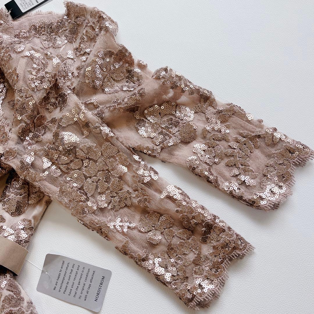 未使用✨タグ付き　TADASHI SHOJI スパンコール ベルト　ドレス