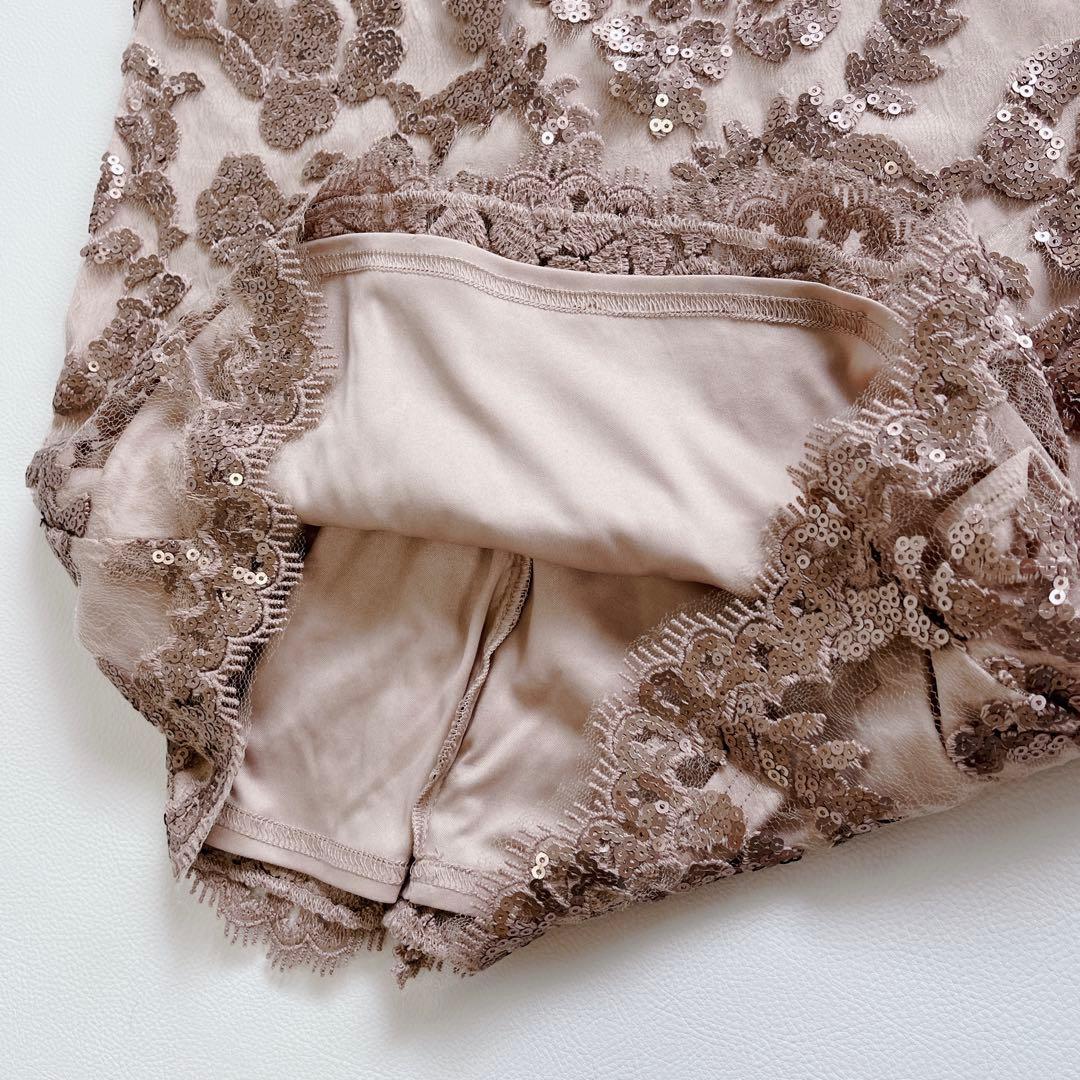 未使用✨タグ付き　TADASHI SHOJI スパンコール ベルト　ドレス