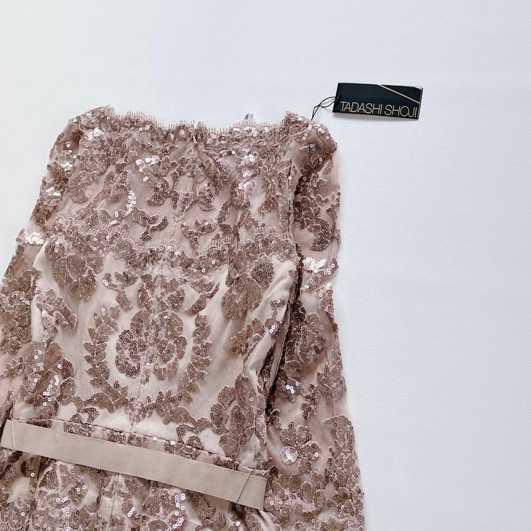 未使用✨タグ付き　TADASHI SHOJI スパンコール ベルト　ドレス