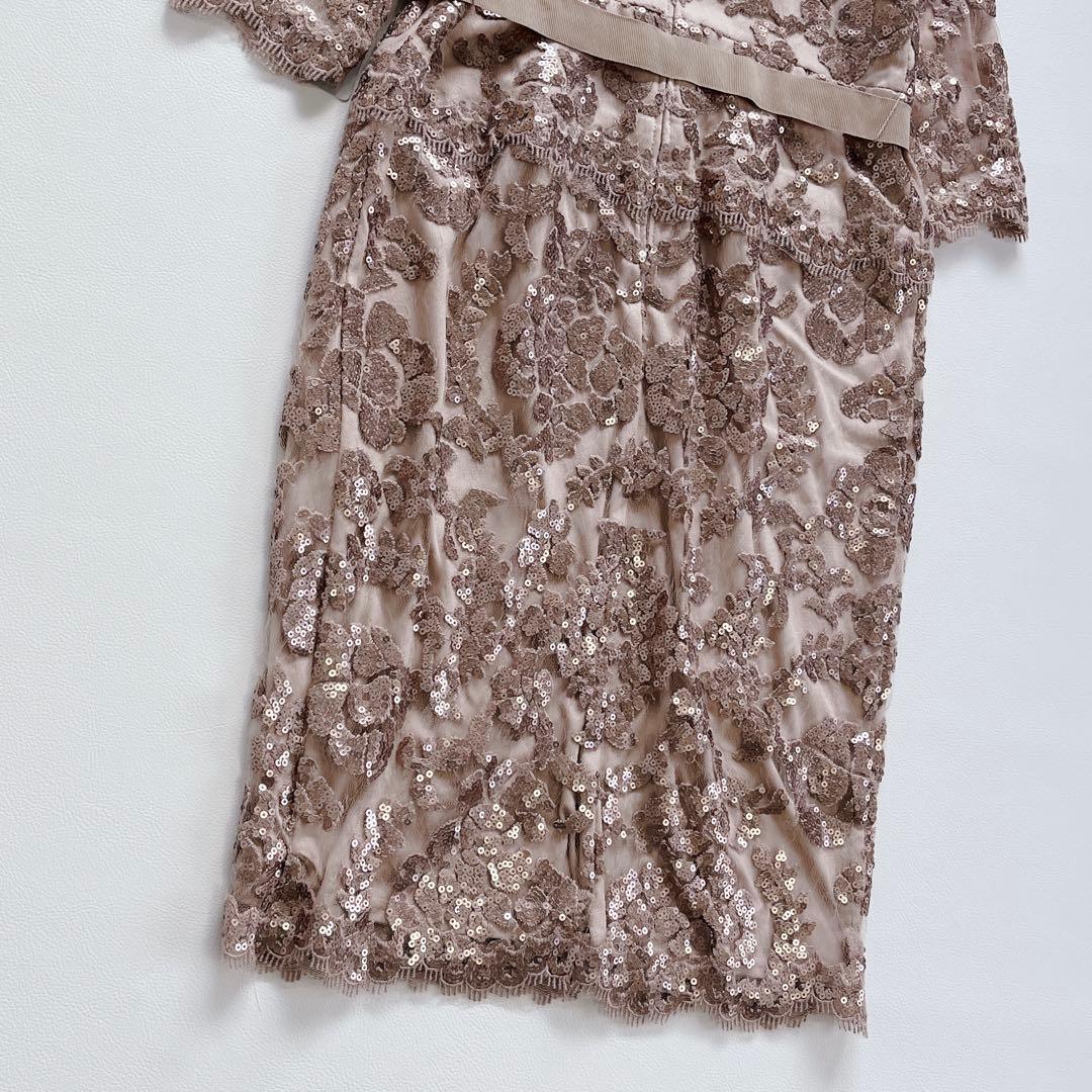 未使用✨タグ付き　TADASHI SHOJI スパンコール ベルト　ドレス