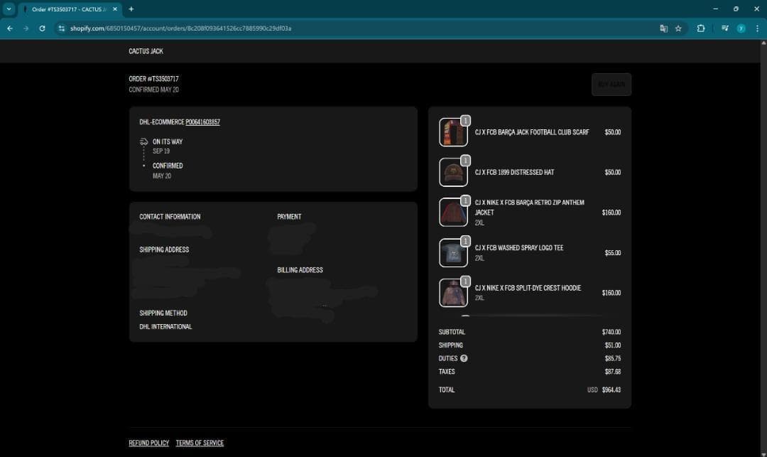 バルサ　バルセロナ　トラヴィススコット　帽子　ハット　cactus jack