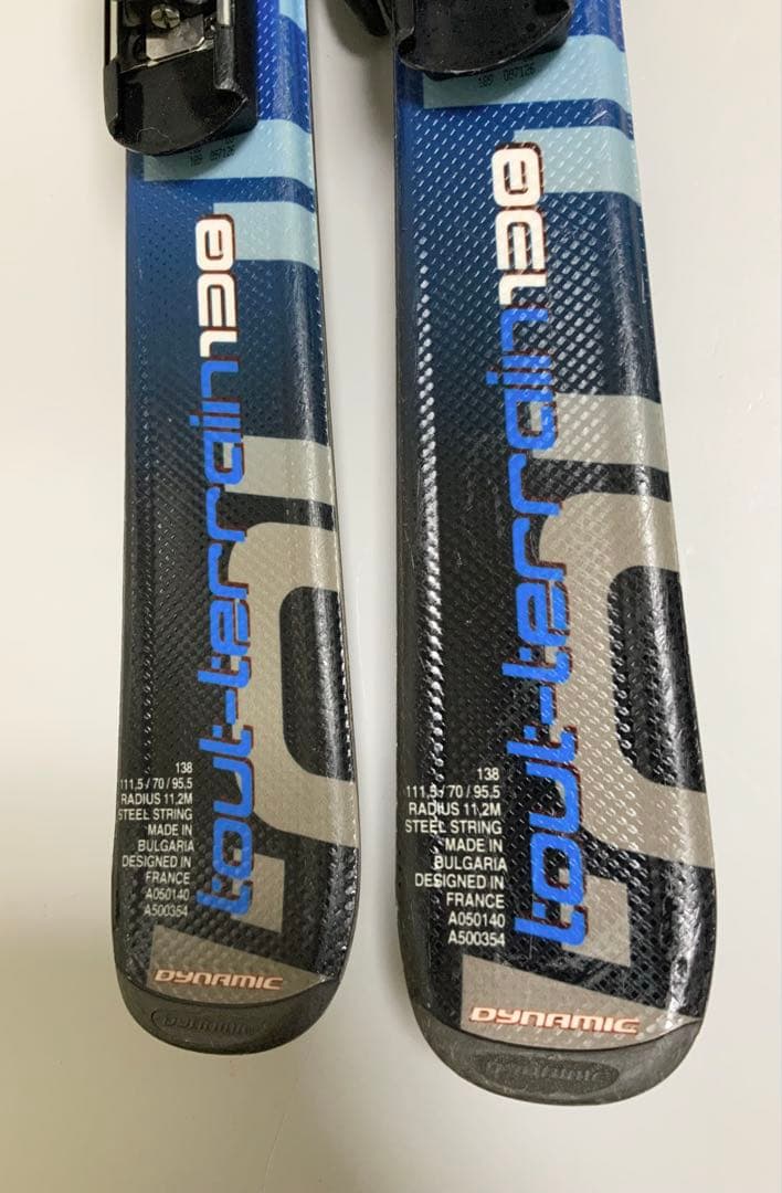 DYNAMIC スキー4点セット 板138cm／靴23-23.5cm