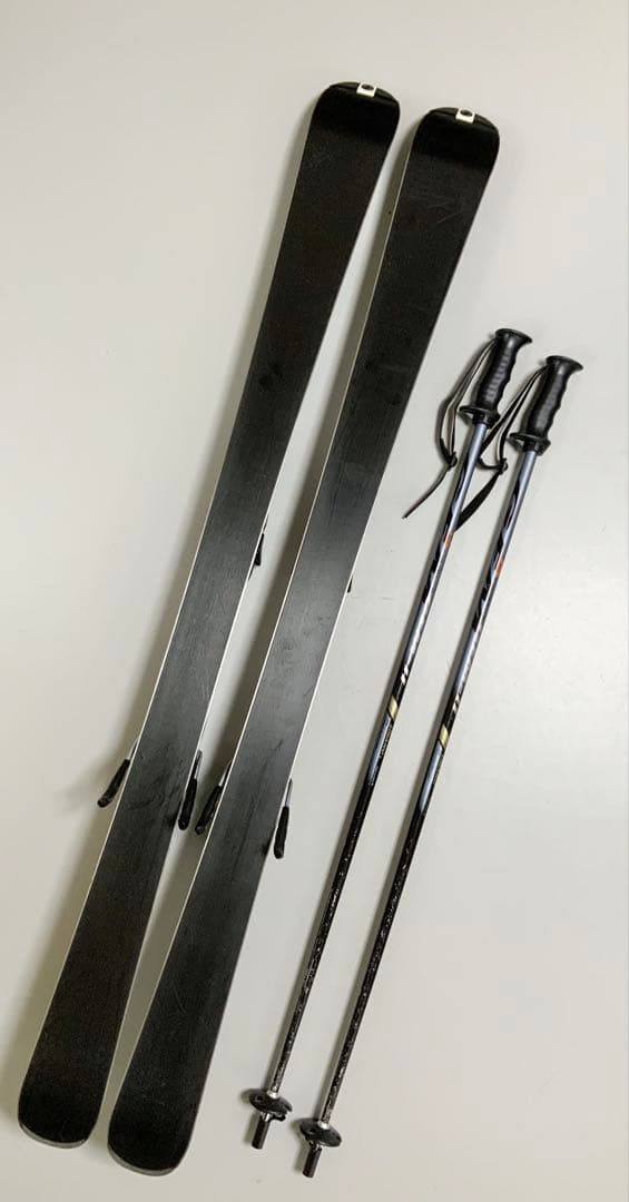 DYNAMIC スキー4点セット 板138cm／靴23-23.5cm