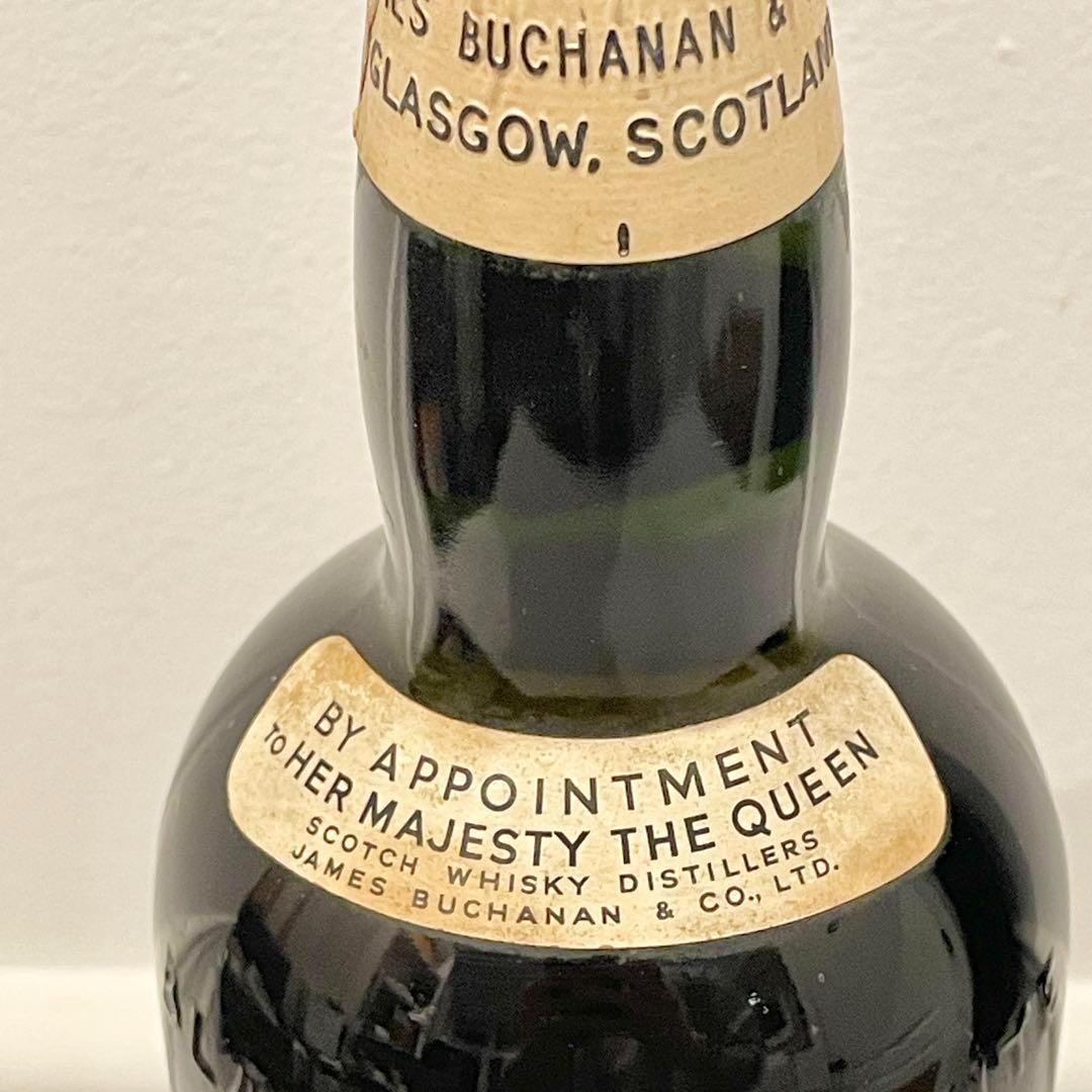 【未開栓】ブラック＆ホワイト スコッチウイスキー ティンキャップ レア品 4Q3