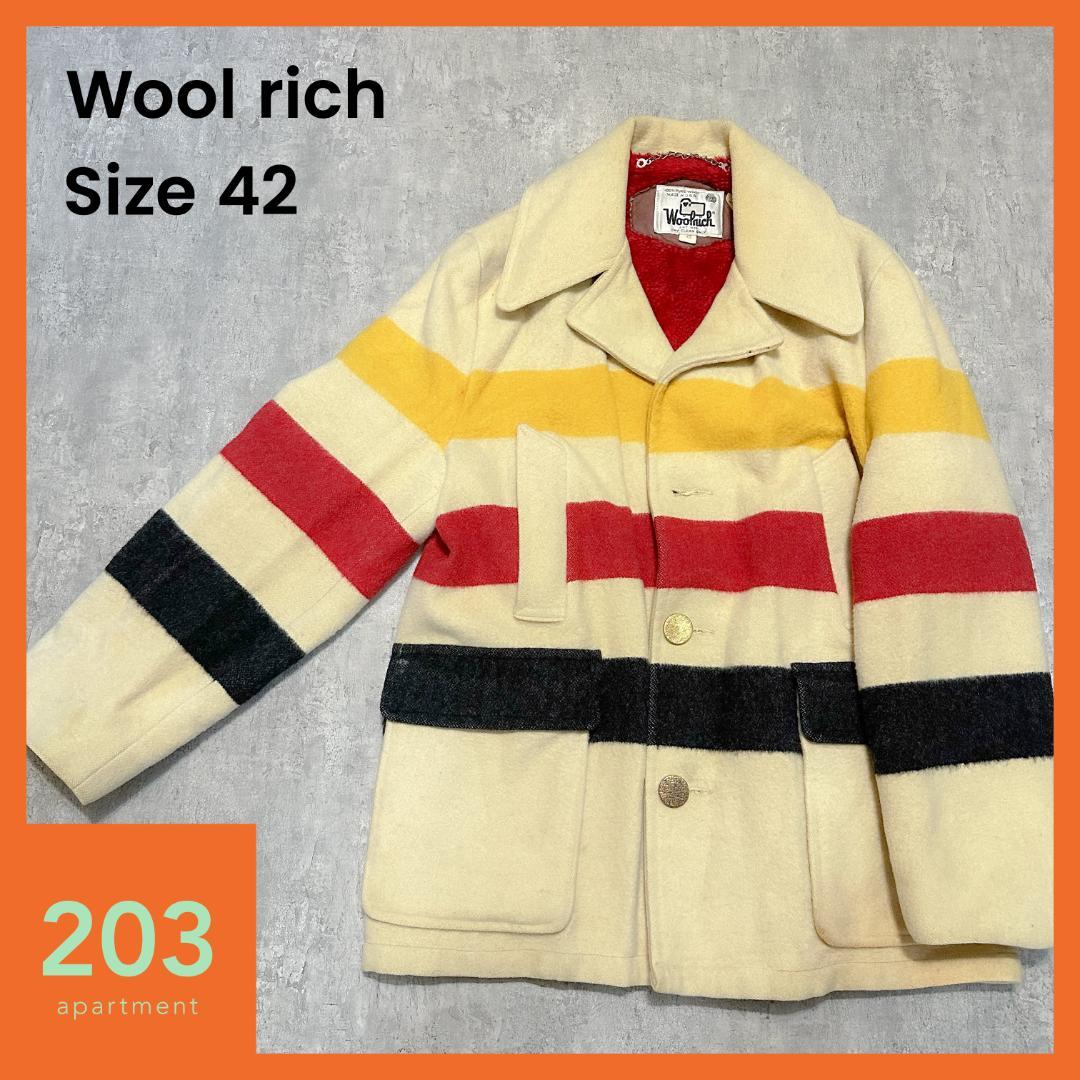Woolrich ウールリッチ Pコート マルチボーダージャケット