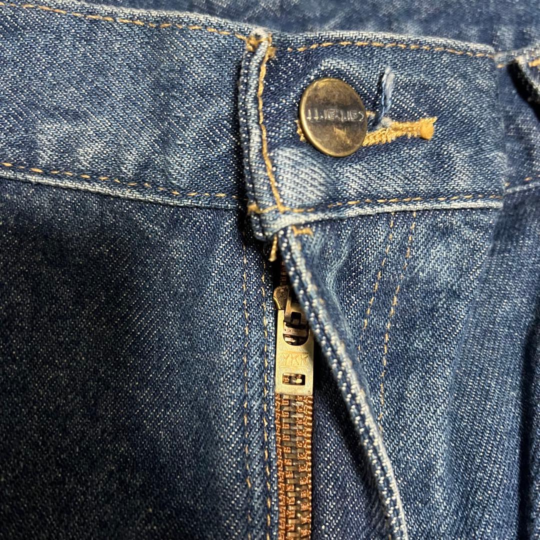 希少carhartt デニムカーハートダブルニーペインター イレギュラー品 美品