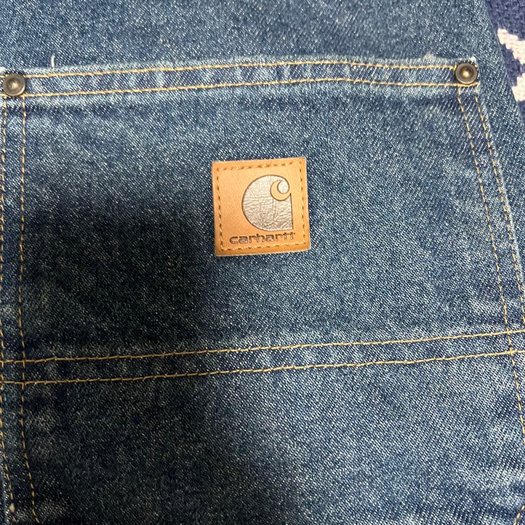 希少carhartt デニムカーハートダブルニーペインター イレギュラー品 美品