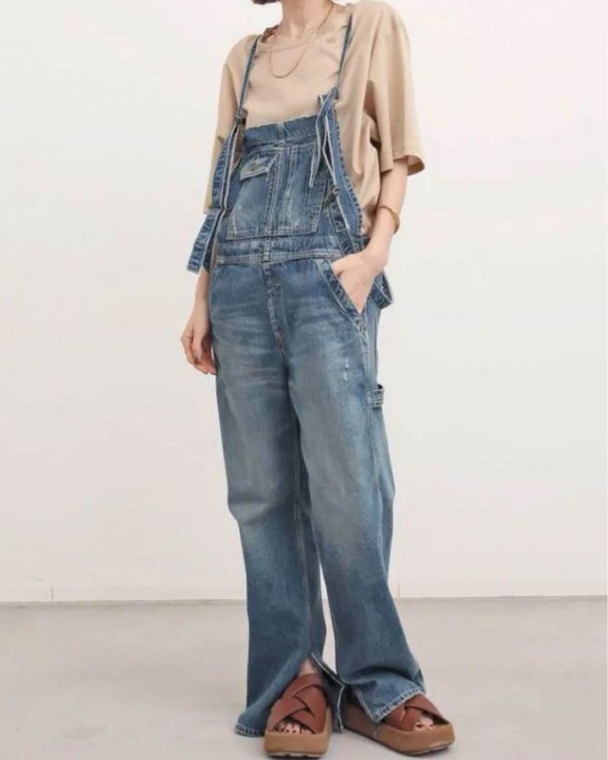 タグ付き　未使用　ドゥーズィエムクラス　デニム　オーバーオール