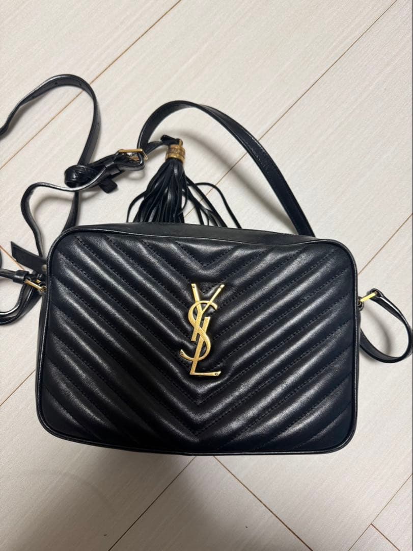 イブサンローラン 黒 ショルダーバッグ 正規品