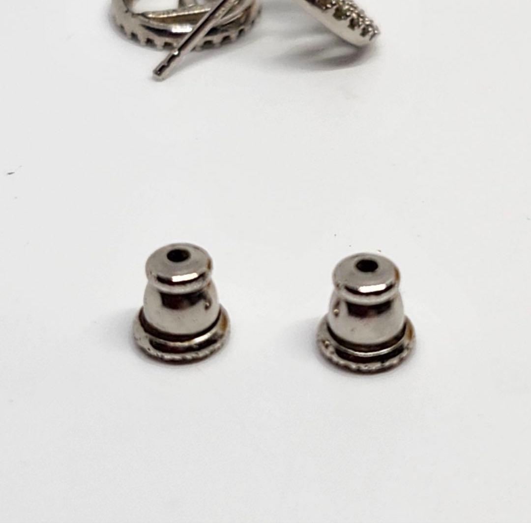 値下げ中❕FENDI フェンディ ピアス Fロゴ ストーン ラウンド