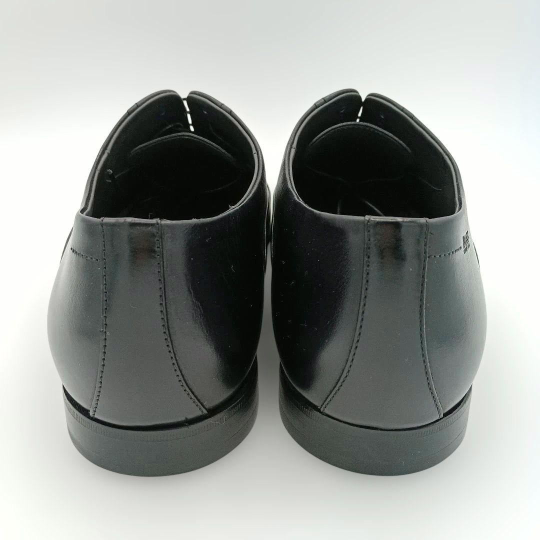 未使用級【ヒューゴボス】ストレートチップ 内羽根 黒 ビジネスシューズ