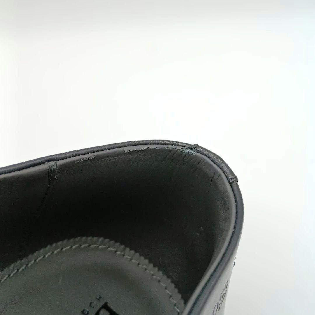 未使用級【ヒューゴボス】ストレートチップ 内羽根 黒 ビジネスシューズ