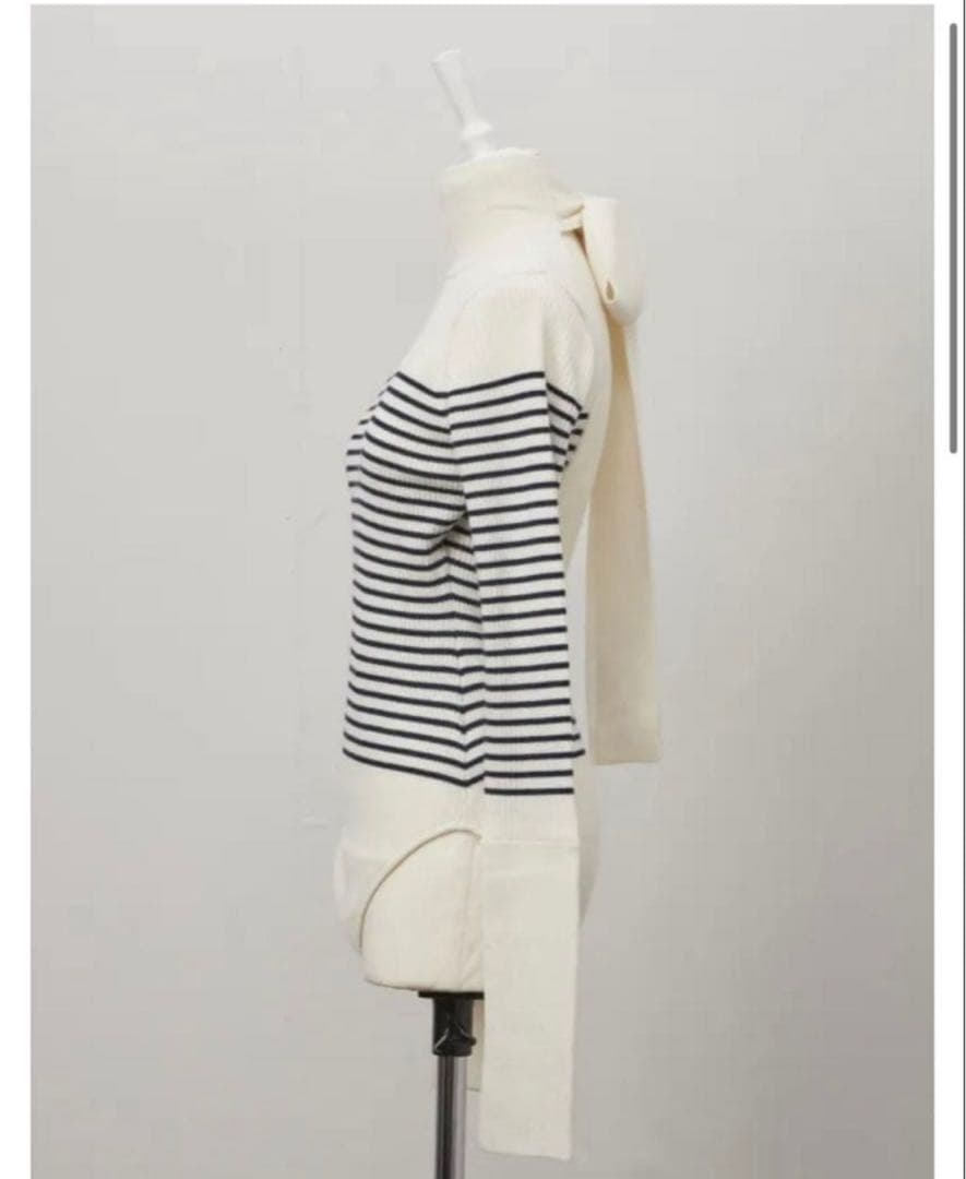 トップス Rosarymoon Back Ribbon Rib Leotard Ivory