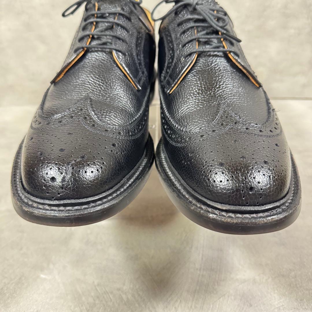 リーガル REGAL 2585 ウィングチップ シボ革 黒 25.5㎝