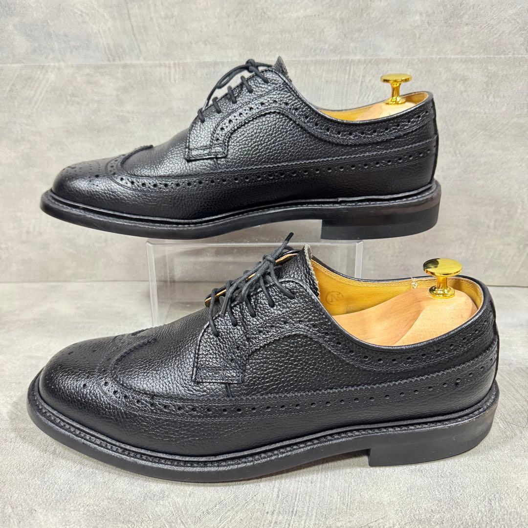 リーガル REGAL 2585 ウィングチップ シボ革 黒 25.5㎝