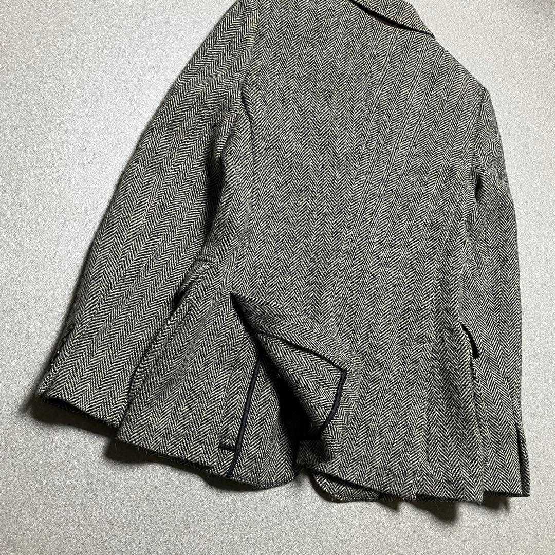ポロラルフローレン ヘリンボーン アルパカ ラムウール テーラードジャケット