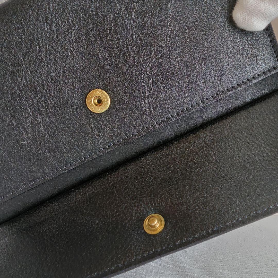 新品未使用級 イルビゾンテ 長財布 がま口 大容量 ブラック