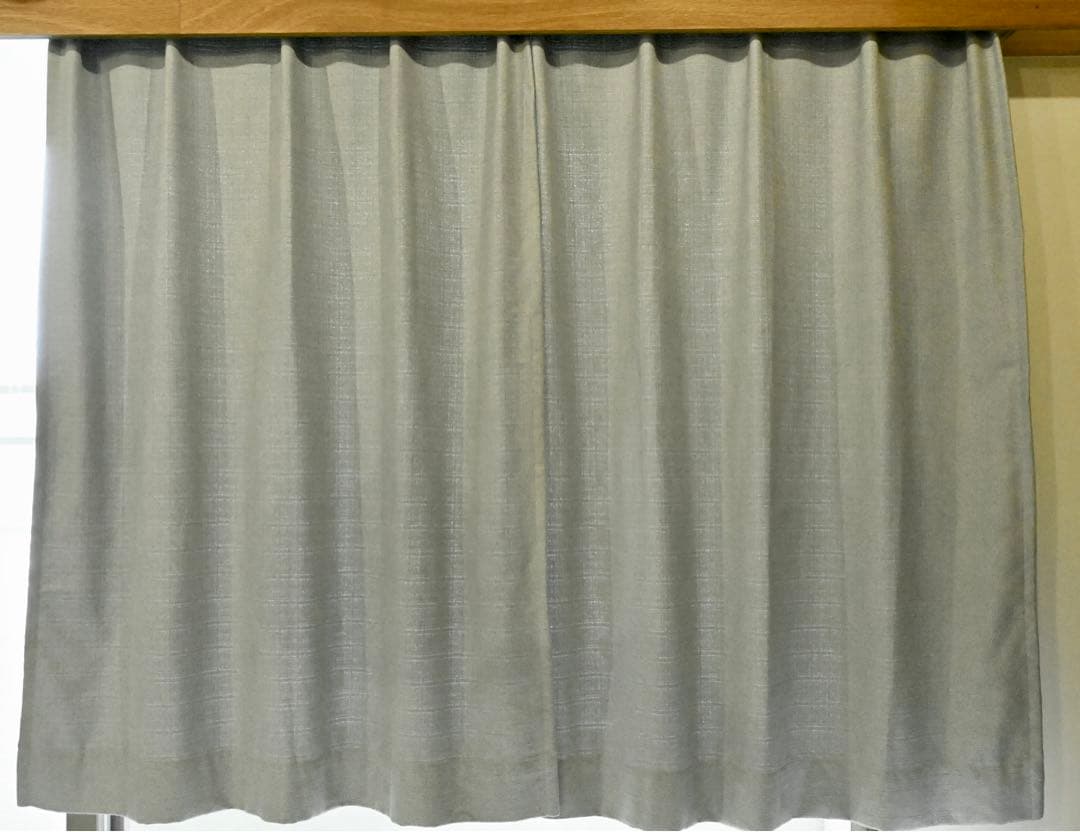 MOMO NATURAL ドレープ・レースカーテン 幅144丈148