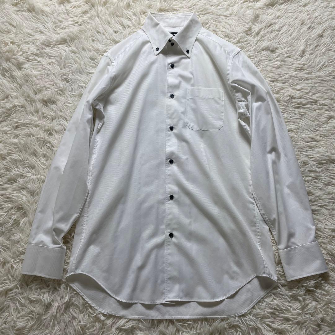 コムサイズム　スーツ　5点　セット　ワイシャツ　ネクタイ　ベルト　黒　L