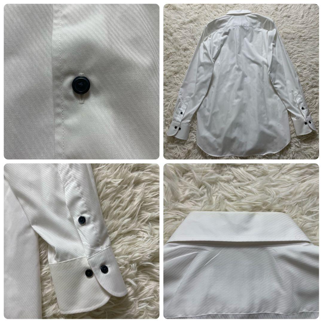 コムサイズム　スーツ　5点　セット　ワイシャツ　ネクタイ　ベルト　黒　L