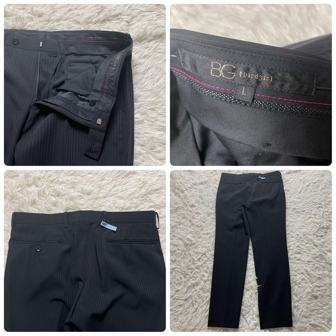 コムサイズム　スーツ　5点　セット　ワイシャツ　ネクタイ　ベルト　黒　L