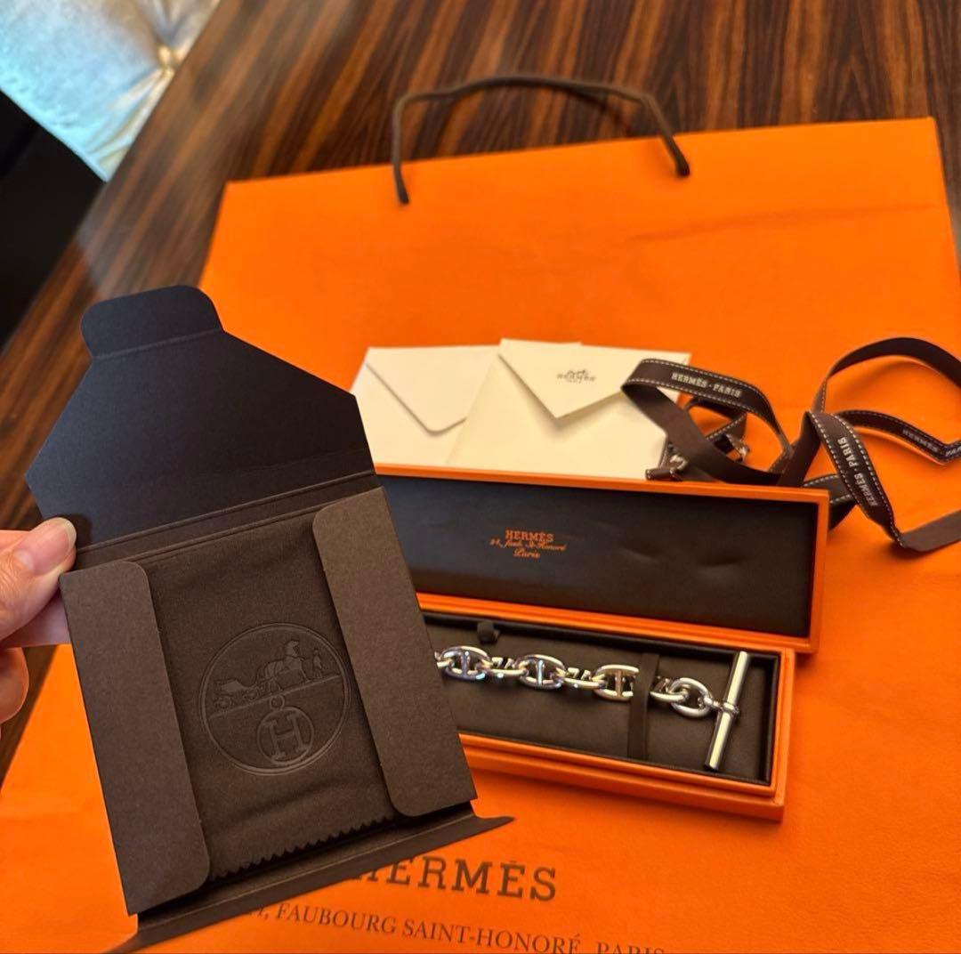 【新品未使用品】HERMES シェーヌダンクル TGM11コマ　ブレスレット