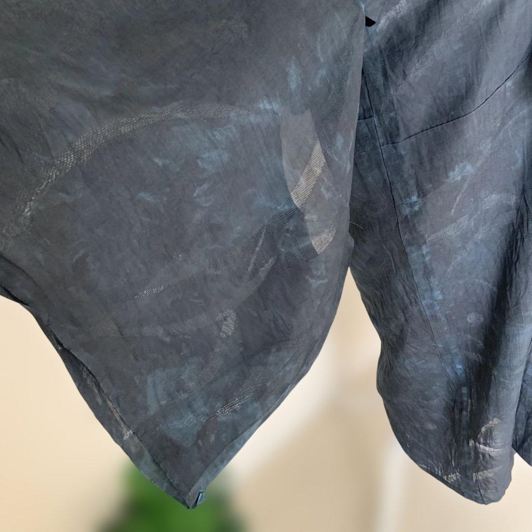 【三花】本麻　洗える長襦袢　2色　むら染め　カラー襦袢　リサイクル　管理k1