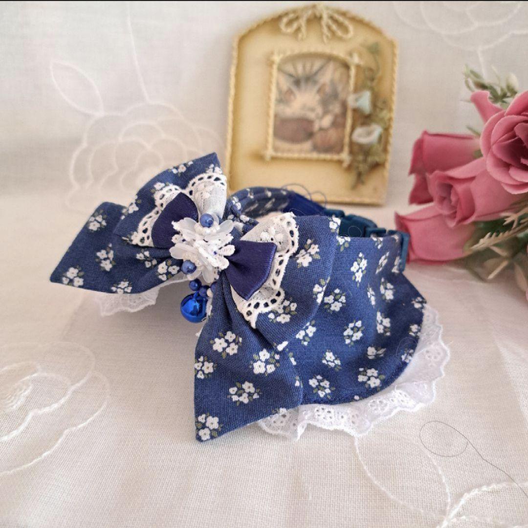 はる、短毛シュシュ和風つまみ細工()わんちゃん猫ちゃん用