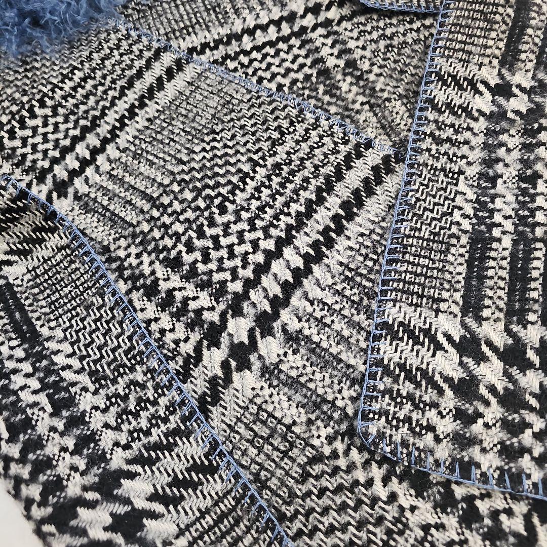 美品【TWIN SET】イタリア ファーストール 大判マフラー定価64,900円