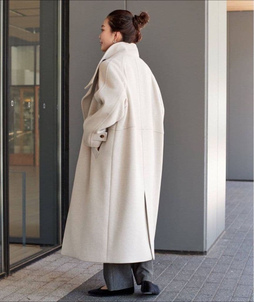 新品・タグ付き✨️B.C STOCK　Wビーバーコクーンスタンドカラー　M