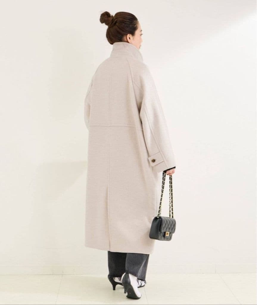 新品・タグ付き✨️B.C STOCK　Wビーバーコクーンスタンドカラー　M