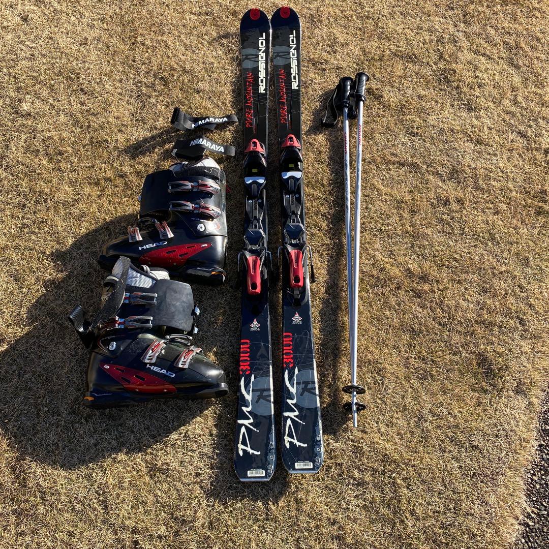 スキー板・ストック・ブーツセット