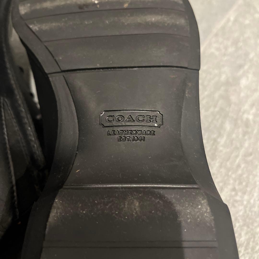 コーチ　coach レザー ビジネスシューズ 黒