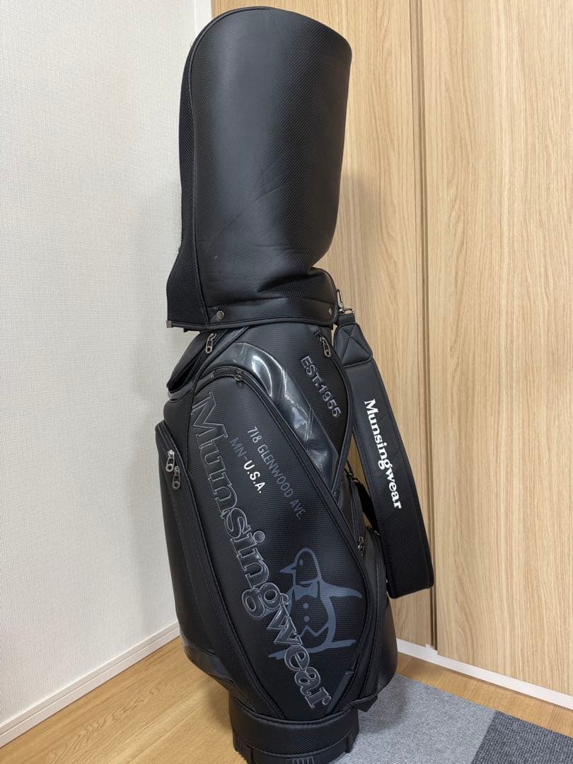 Munsingwear ブラック キャディバッグ