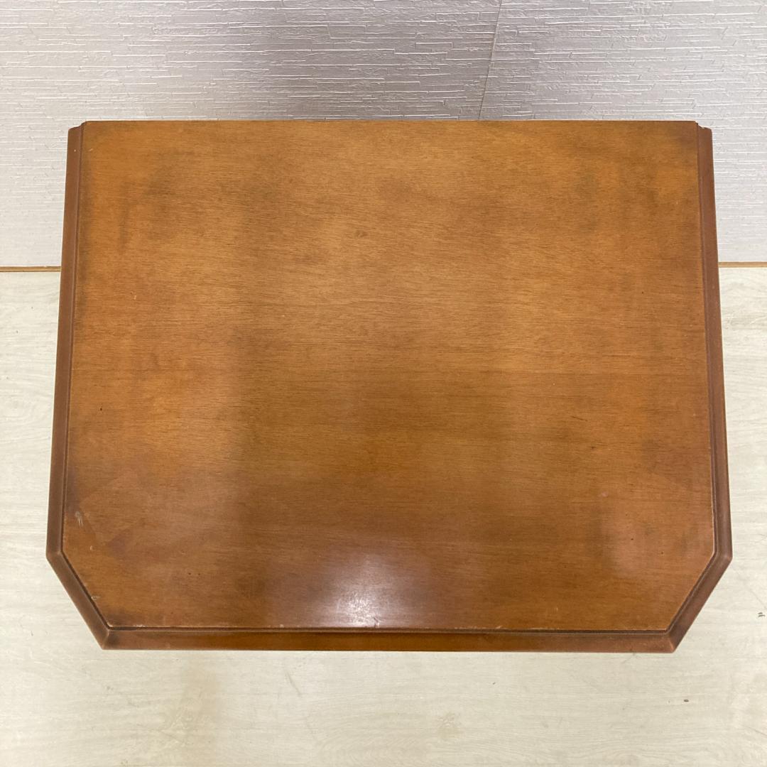 イタリア　象嵌　猫脚　スリム　４段チェスト　電話台　クラシック