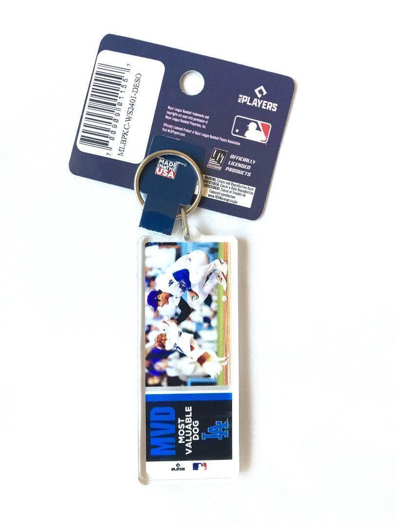 【5個セット】大谷翔平 &デコピン キーホルダー “MVD”ドジャースMLB公式