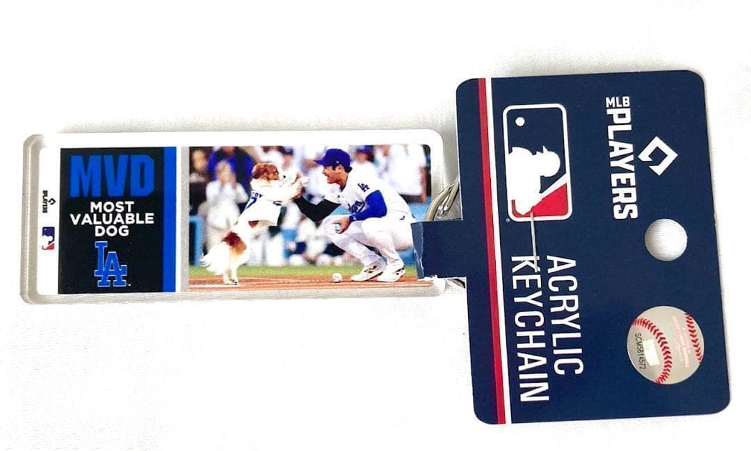 【5個セット】大谷翔平 &デコピン キーホルダー “MVD”ドジャースMLB公式