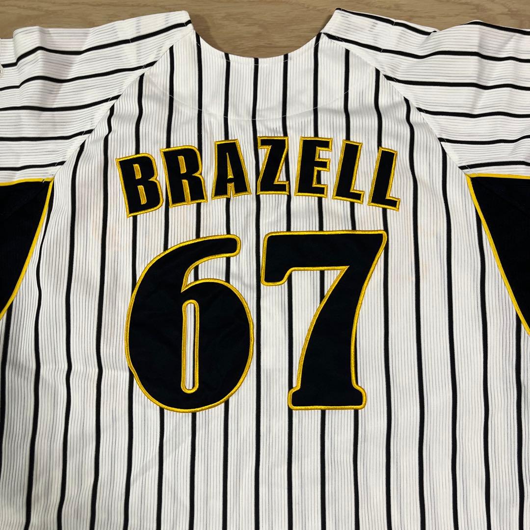 阪神タイガース　ブラゼル　刺繍ユニフォームホームユニフォーム