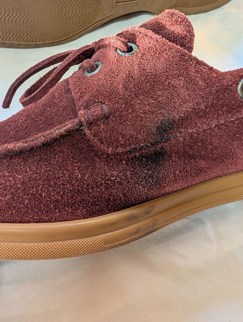 ブルネロクチネリ スエード シューズ バーガンディ 42.5 付属品あり