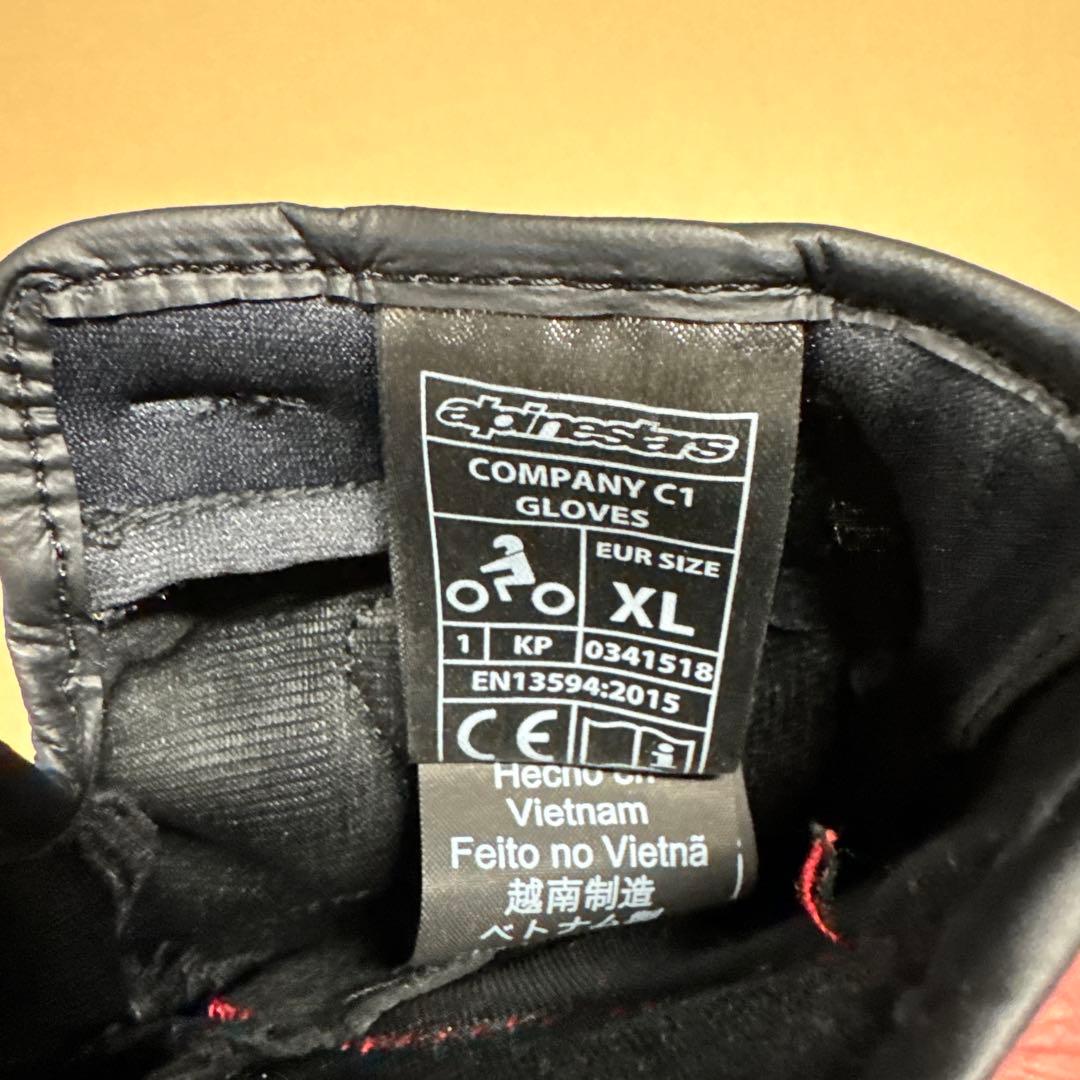 Ducati バイクグローブ 黒/赤