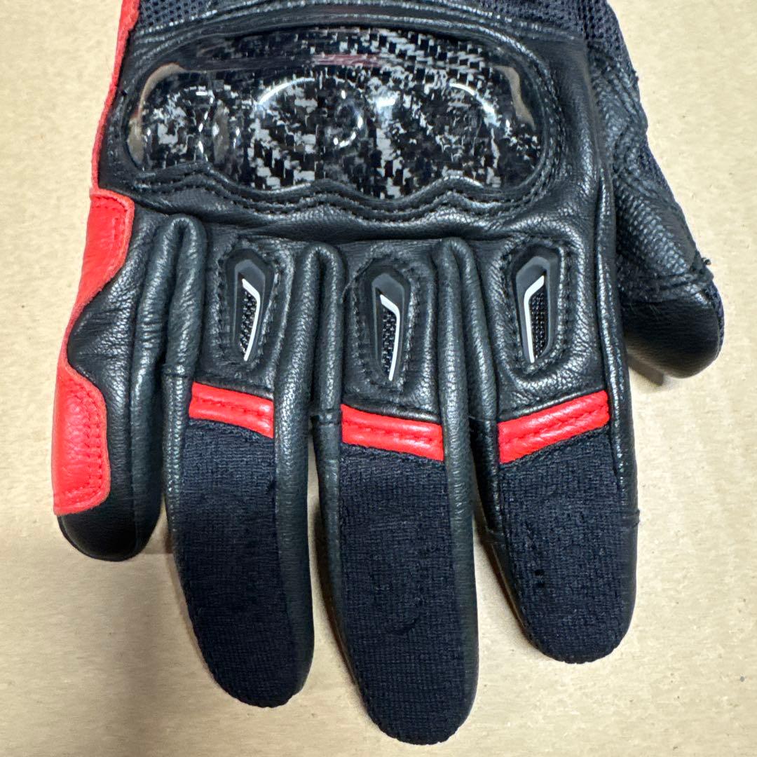 Ducati バイクグローブ 黒/赤