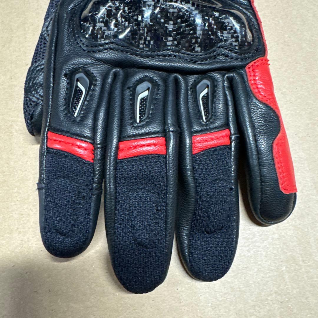 Ducati バイクグローブ 黒/赤