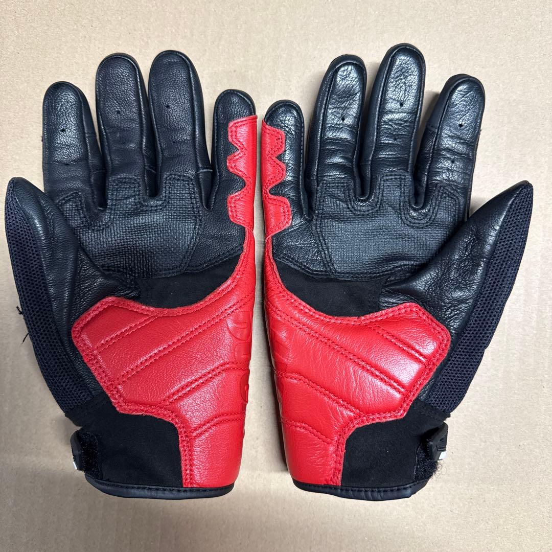 Ducati バイクグローブ 黒/赤