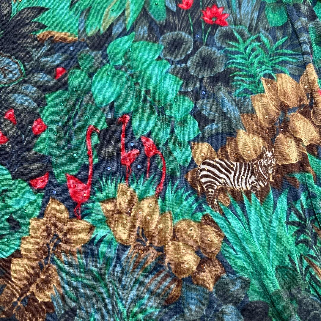 【期間限定値下げ】伊太利屋　ジャングルプリント　チュニック　ワンピース