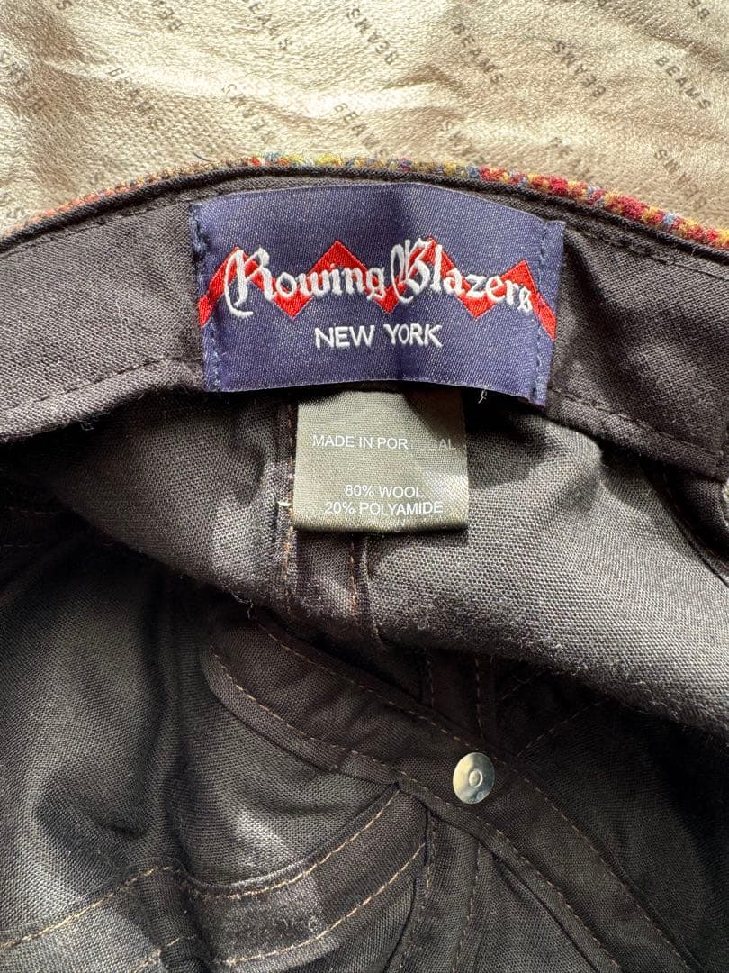 帽子 ROWING BLAZERS WOOL PATCHWORK CAP